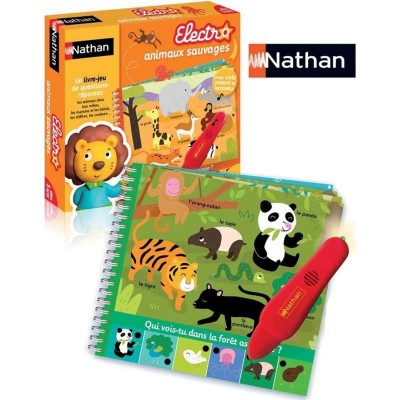 Mon livre quizz les animaux sauvages  Nathan    770222